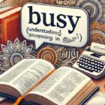 Busy Meaning in Tamil