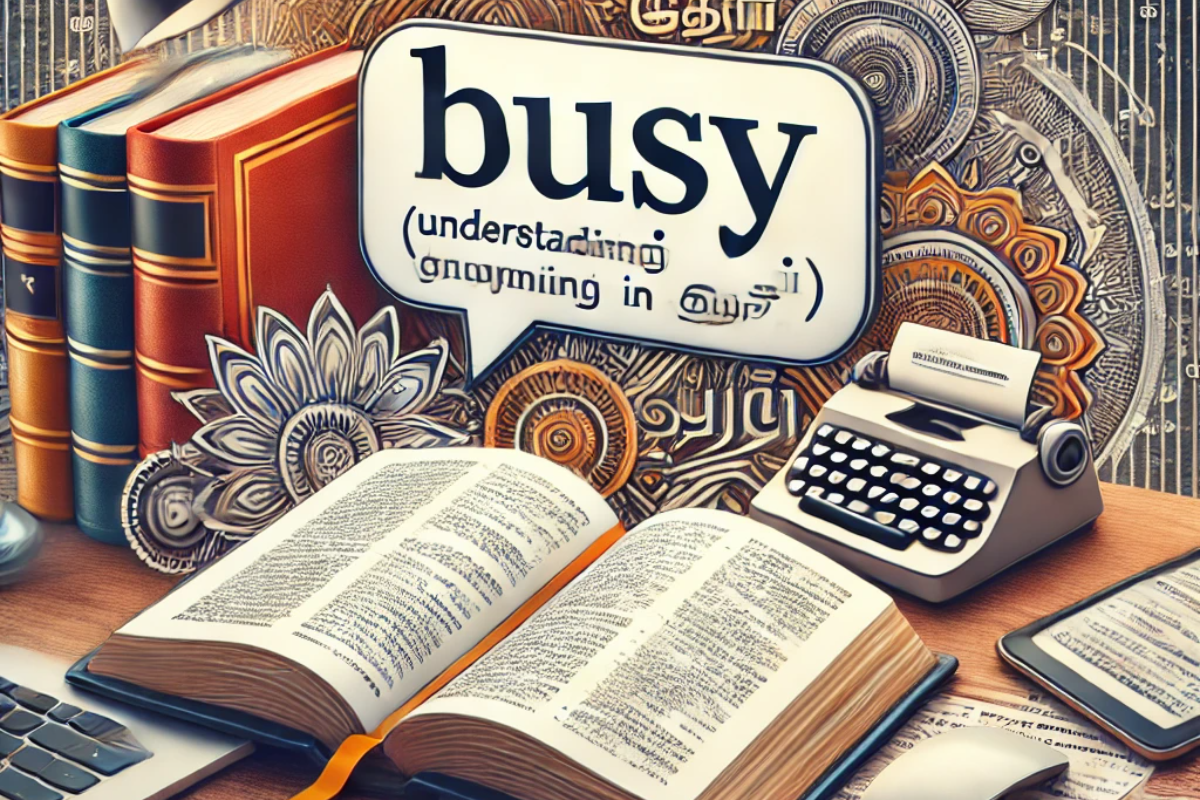 Busy Meaning in Tamil